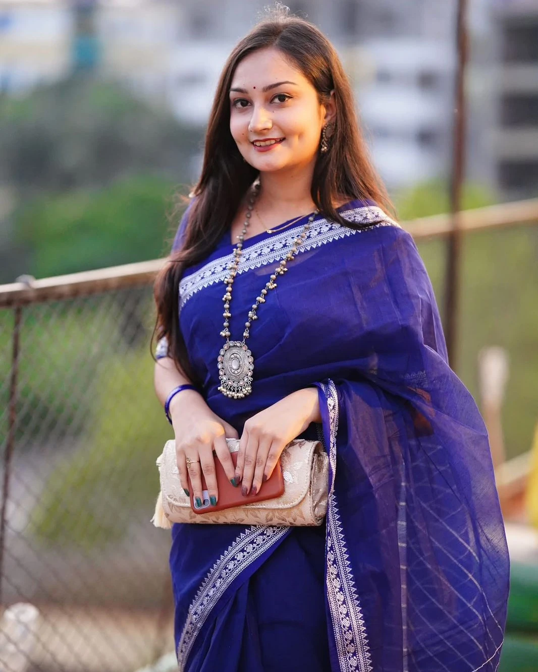 Trendy HalfSilk Nakshi Pair Saree