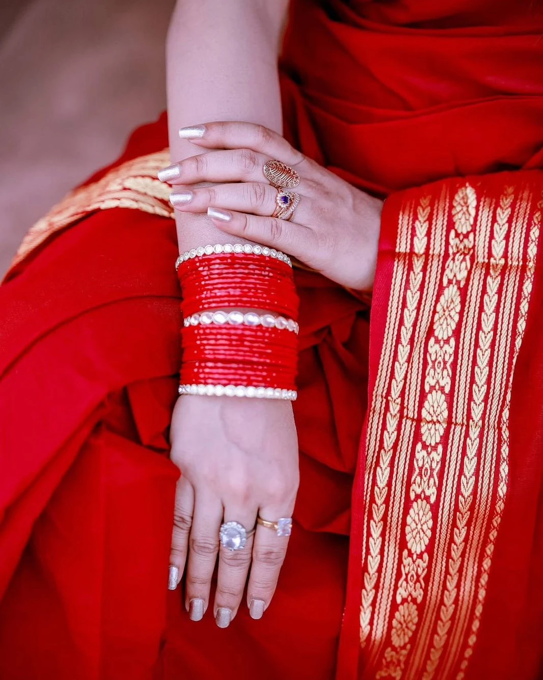 Fashionable Tangail tat HalfSilk Nakshi Pair Saree