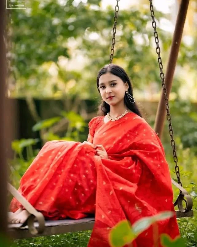 Traditional Nakful Jamdani Saree