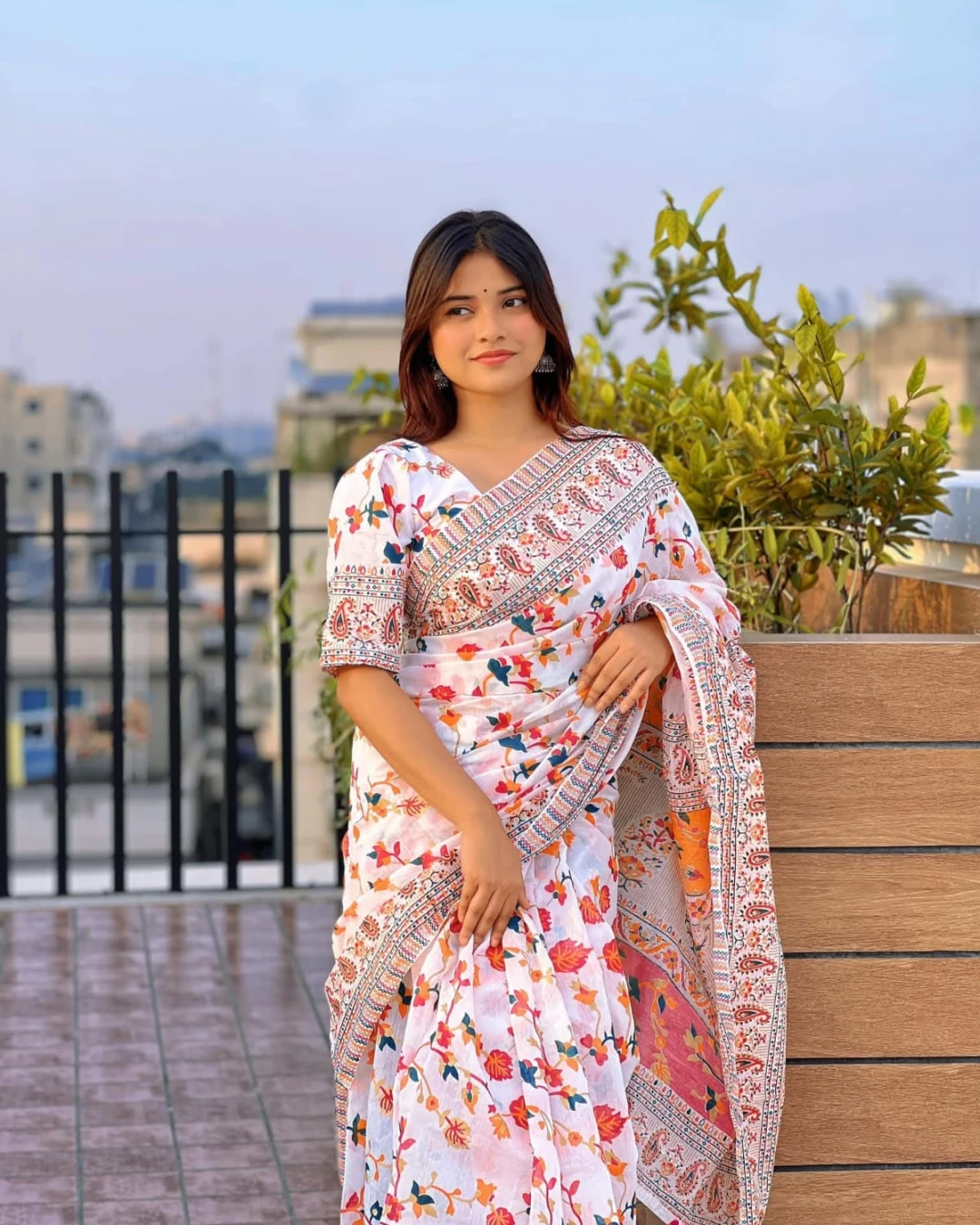 Tangail Tat Trendy Afsan Print Saree