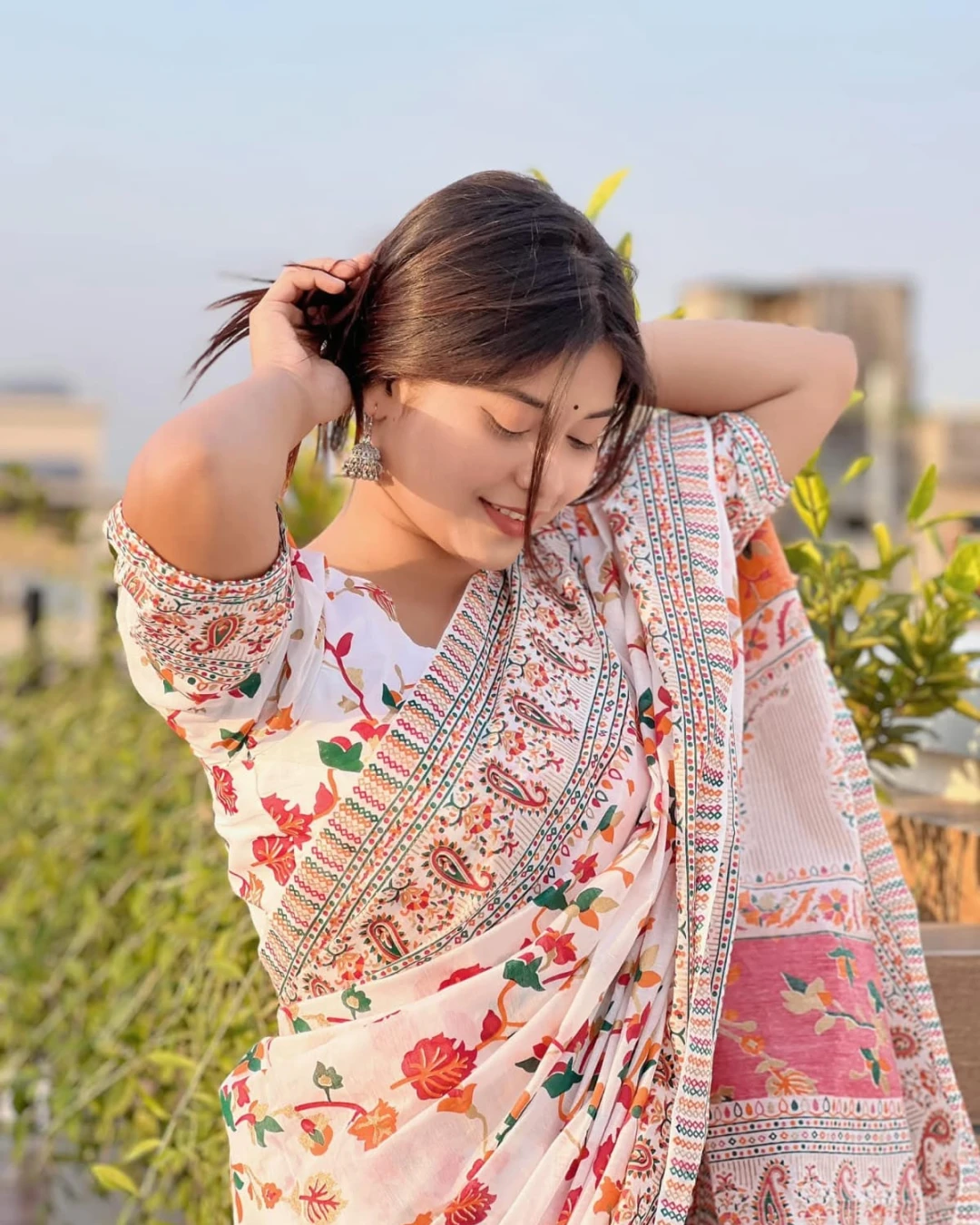 Tangail Tat Trendy Afsan Print Saree