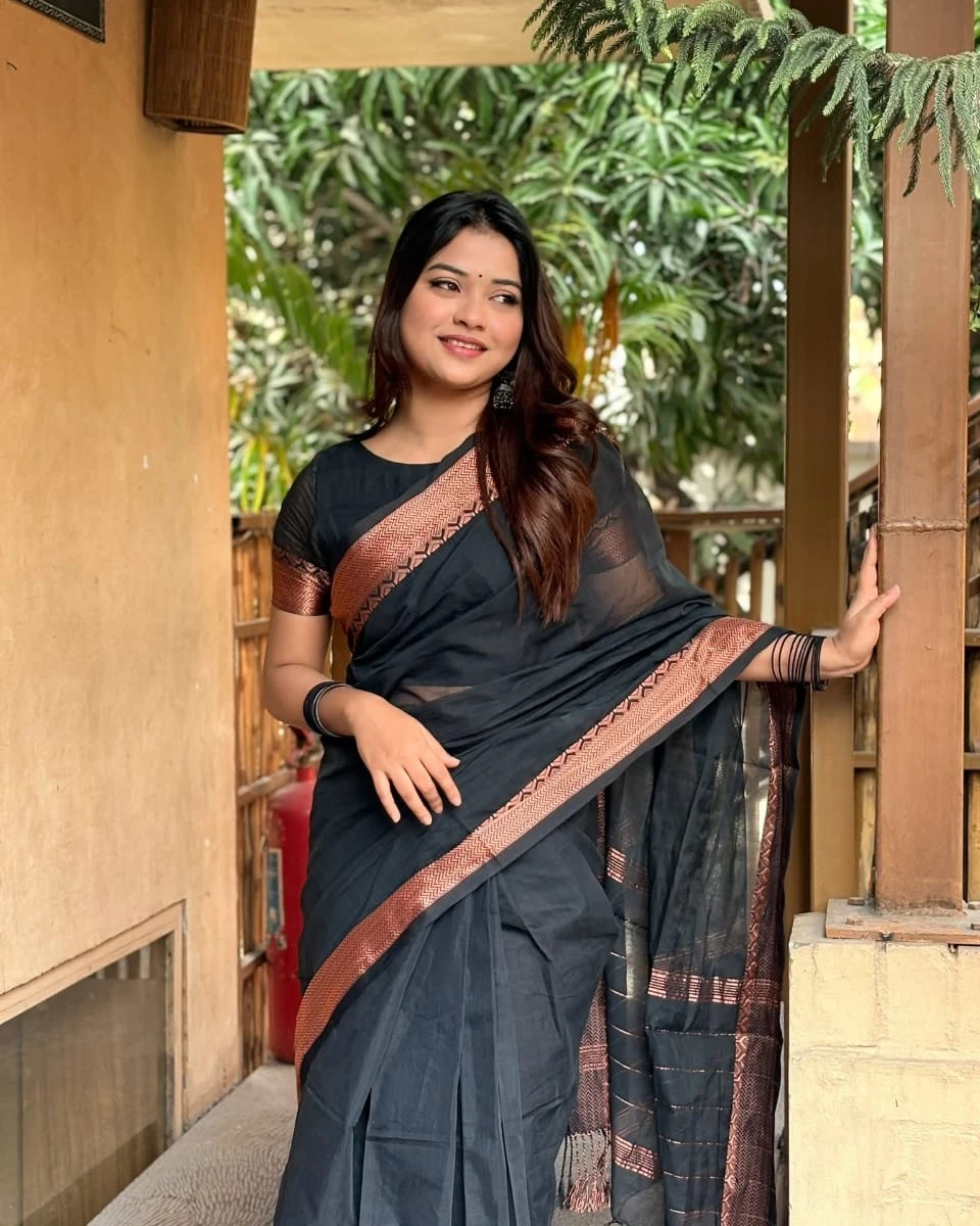 Exclusive Fashionable Trendy Tangail Half Silk Nakshi Saree