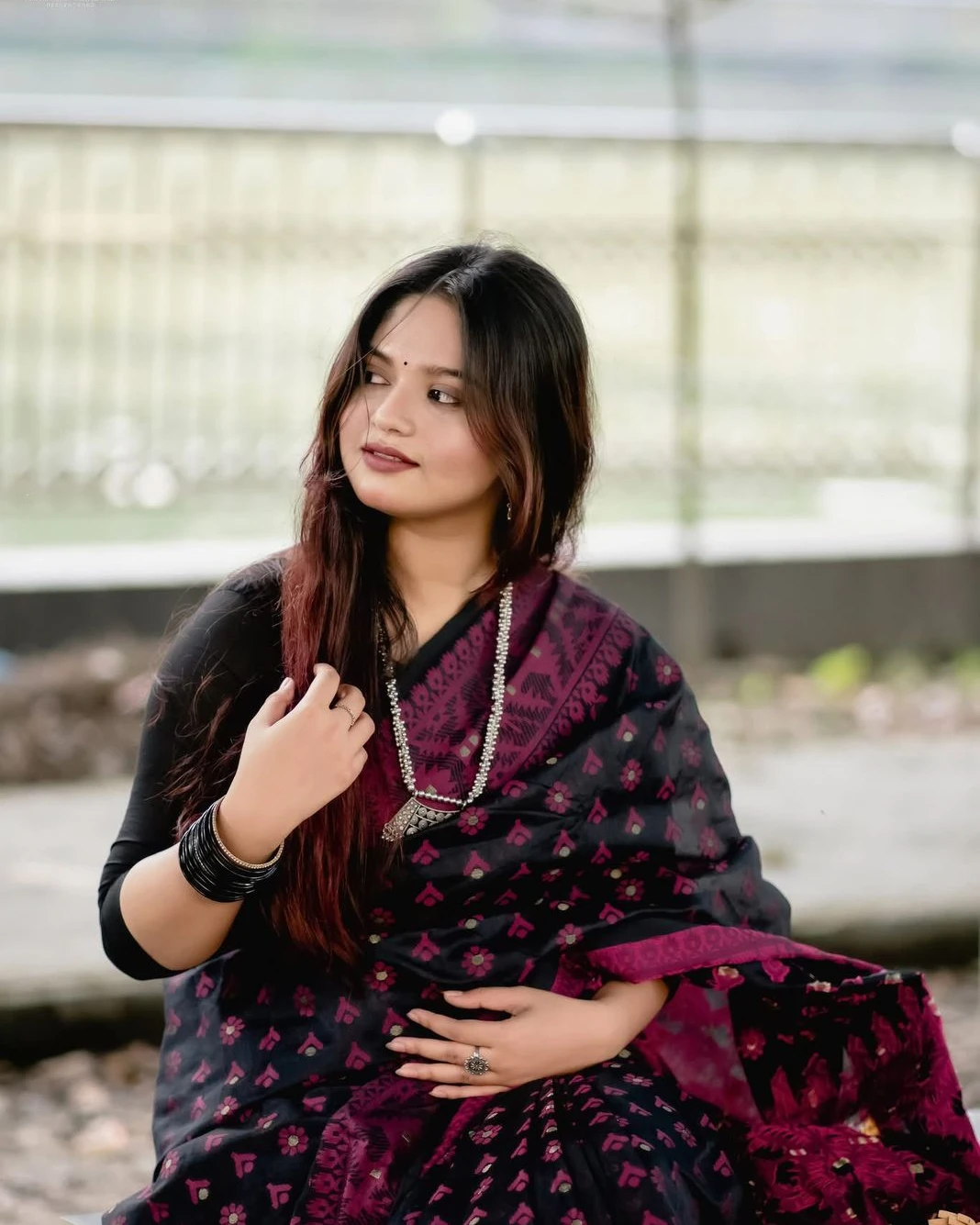 Women's Traditional Nakful Jamdani Saree