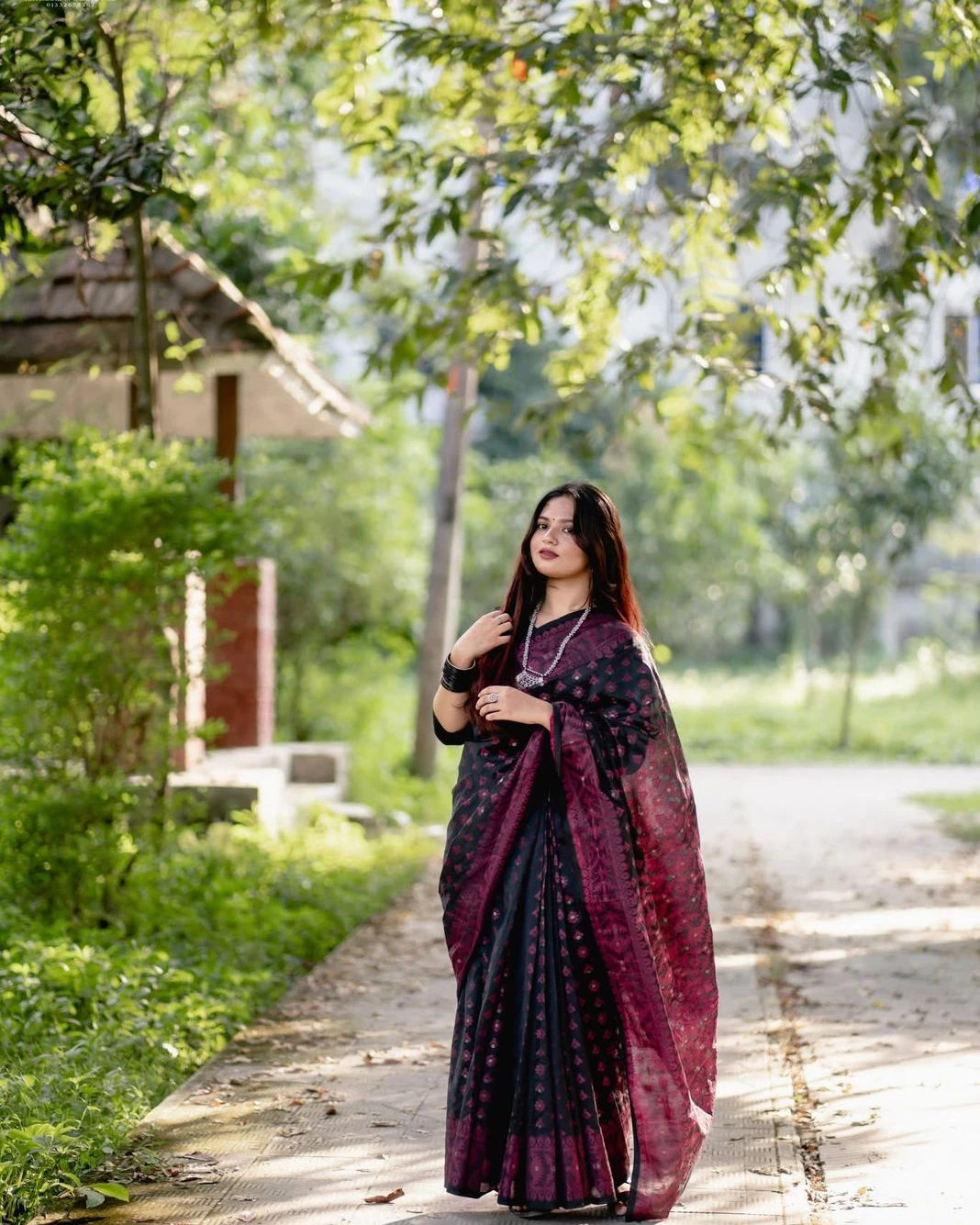Women's Traditional Nakful Jamdani Saree