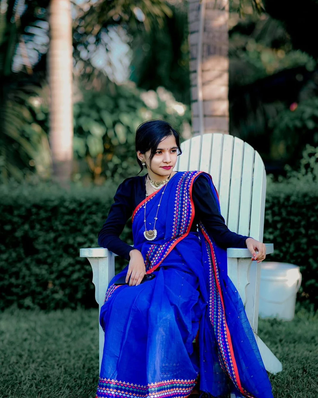 Women's Premium Popcorn Plus Saree