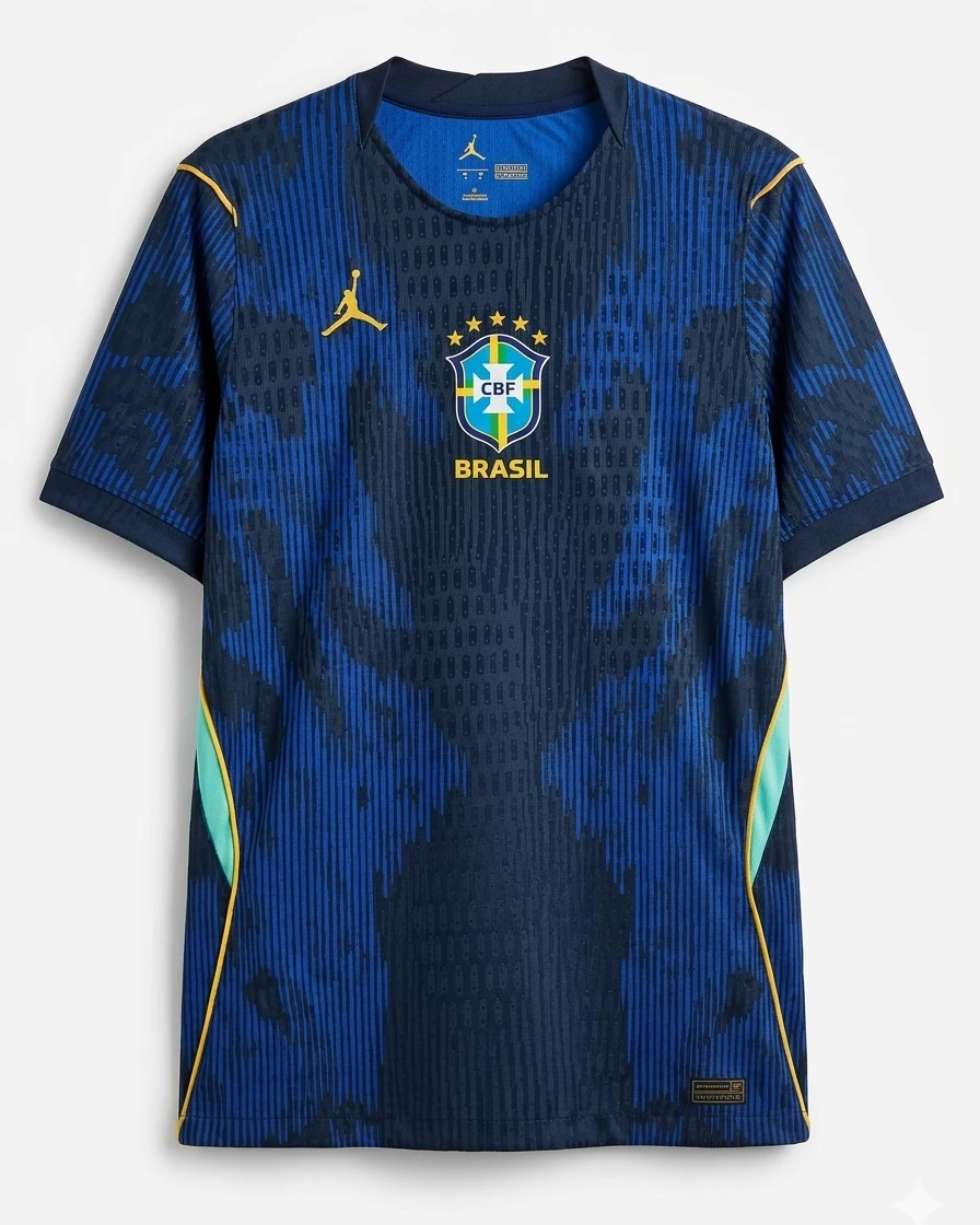 Brazil Away Player Edition Football Jersey-Imported from Thailand
