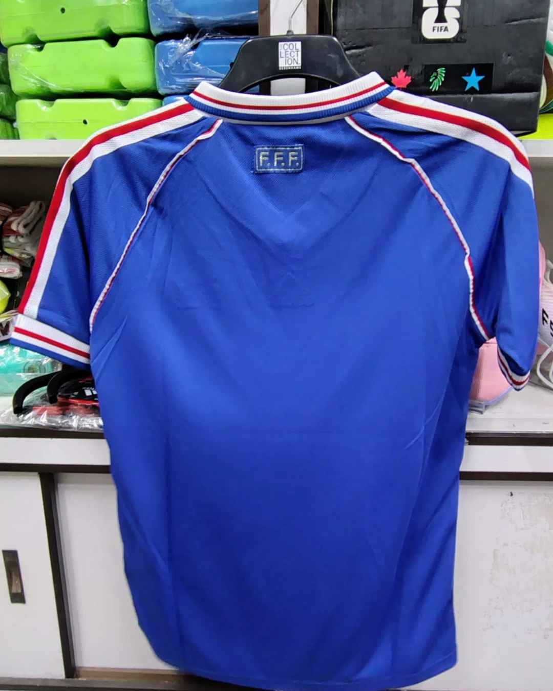 France Home 1998 World Cup Retro Player Edition Football Jersey