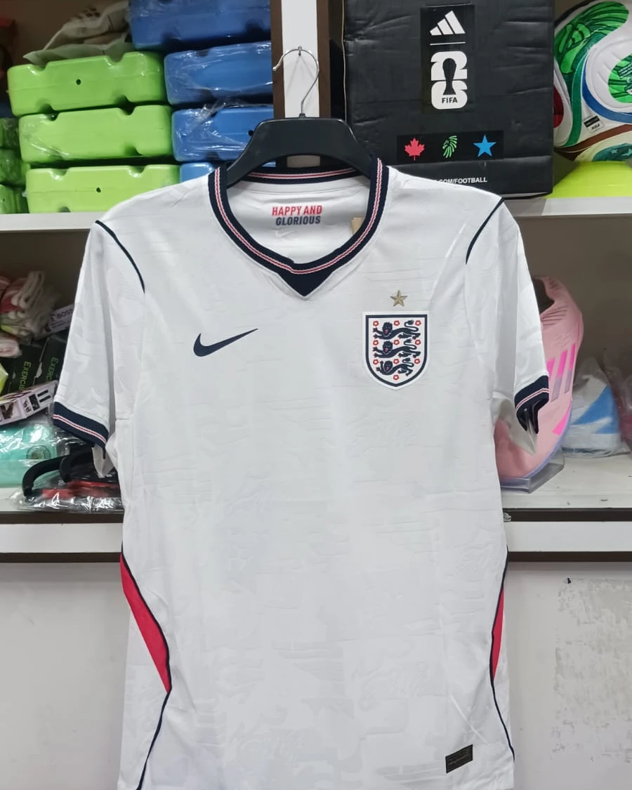 England Home Player Edition Football Jersey