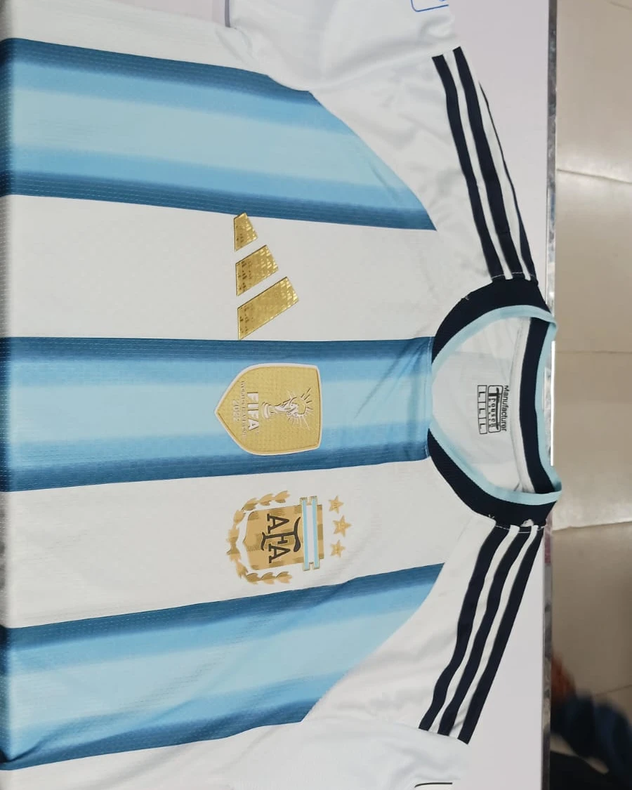 Argentina Home Premium Fan Edition Football Jersey